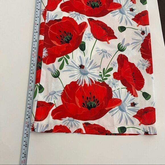 L’Atiste By Amy High Waisted Wide Leg Floral Cropped Pants size Small - Picture 12 of 15